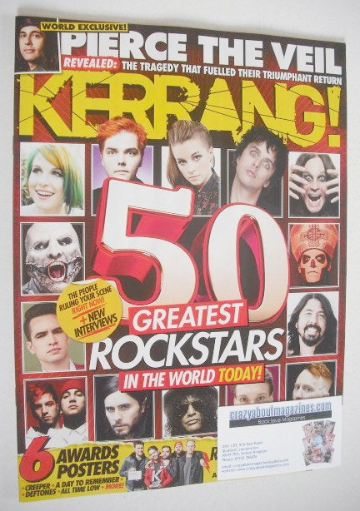Kerrang magazine - 50 Greatest Rock Stars In The World Today cover (2 July 2016 - Issue 1626)