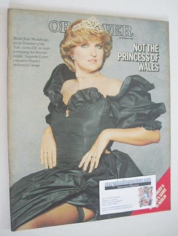 The Observer magazine - Julie Wooldridge cover (27 October 1985)