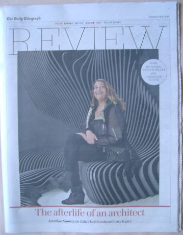 The Daily Telegraph Review newspaper supplement - 9 July 2016 - Zaha Hadid cover