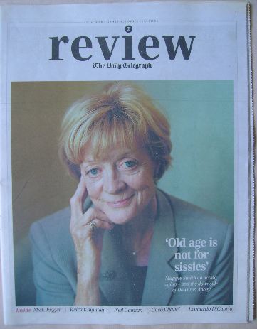 The Daily Telegraph Review newspaper supplement - 8 November 2014 - Maggie Smith cover