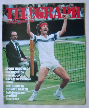 The Sunday Telegraph magazine - John McEnroe cover (12 June 1983)