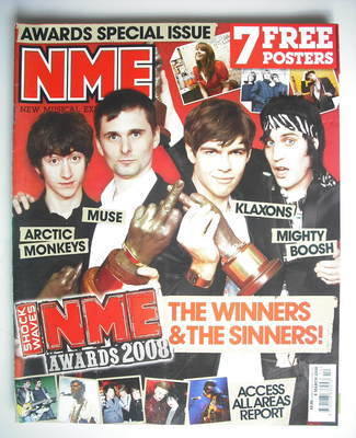 NME magazine - NME Awards 2008 cover (8 March 2008)