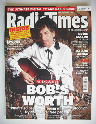 Radio Times magazine - Bob Dylan cover (13-19 October 2007)