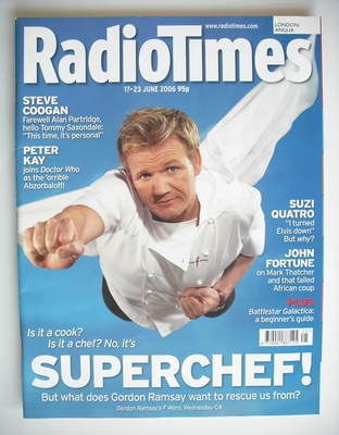Radio Times magazine - Gordon Ramsay cover (17-23 June 2006)