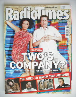 Radio Times magazine - Sarah Parish and Peter Capaldi cover (2-8 September 2006)