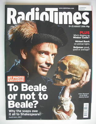Radio Times magazine - Adam Woodyatt cover (19-25 August 2006)