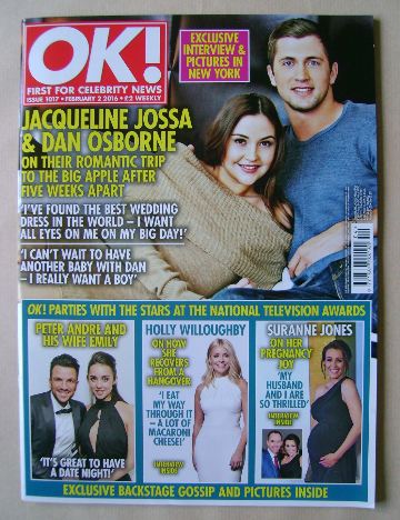OK! magazine - Jacqueline Jossa and Dan Osborne cover (2 February 2016 - Issue 1017)
