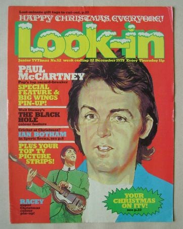 <!--1979-12-22-->Look In magazine - Paul McCartney cover (22 December 1979)