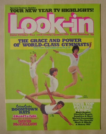 Look In magazine - Gymnasts cover (3 January 1981)