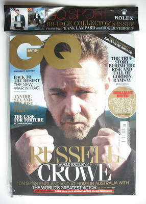 British GQ magazine - June 2010 - Russell Crowe cover
