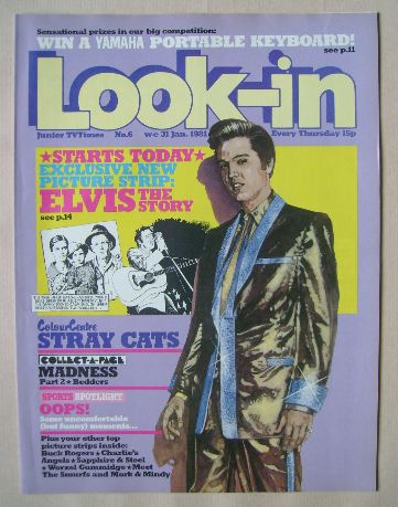 Look In magazine - Elvis Presley cover (31 January 1981)