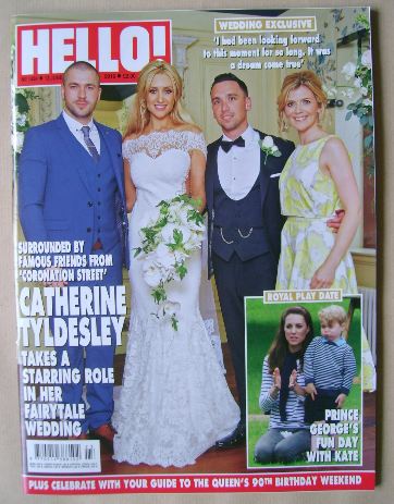 Hello! magazine - Catherine Tyldesley, Tom Pitfield, Shayne Ward and Jane Danson cover (13 June 2016 - Issue 1434)