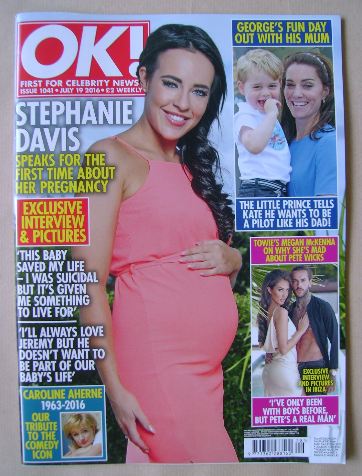 OK! magazine - Stephanie Davis cover (19 July 2016 - Issue 1041)