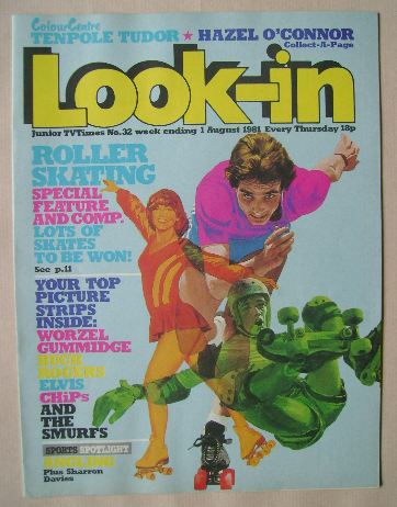 Look In magazine - Roller Skating cover (1 August 1981)