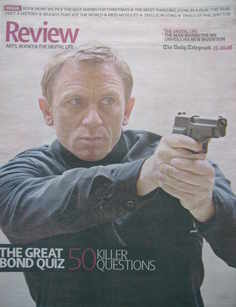 The Daily Telegraph Review newspaper supplement - 25 October 2008 - Daniel Craig cover