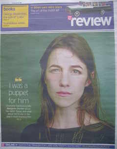 The Daily Telegraph Review newspaper supplement - 18 July 2009 - Charlotte Gainsbourg cover