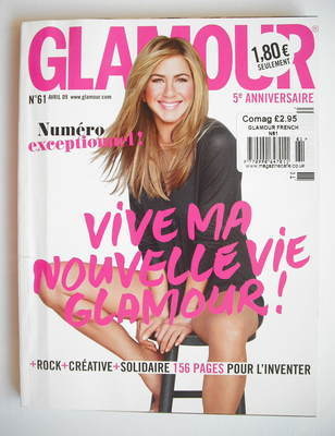 <!--2009-04-->Glamour magazine - Jennifer Aniston cover (April 2009 - Frenc