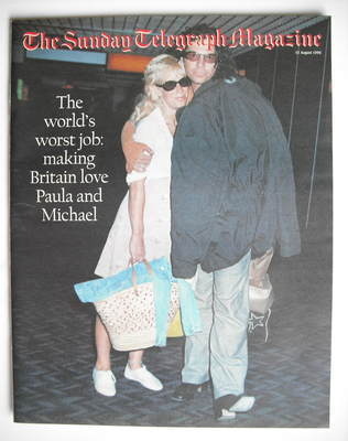 The Sunday Telegraph magazine - Paula Yates and Michael Hutchence cover (11 August 1996)