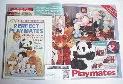 Perfect Playmates toys to knit and sew (designed by Alan Dart)
