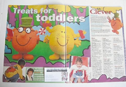 Mr Men and Little Miss toys and sweaters to knit (by Alan Dart and Gary Kennedy)