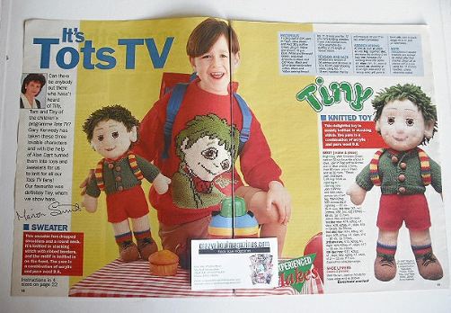 Tots TV Tiny knitted toy and sweater (by Alan Dart and Gary Kennedy)