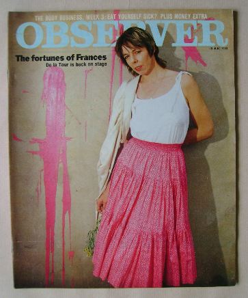The Observer magazine - Frances de la Tour cover (19 June 1983)