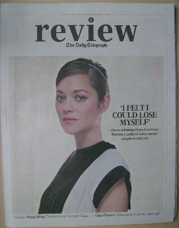 The Daily Telegraph Review newspaper supplement - 16 August 2014 - Marion Cotillard cover