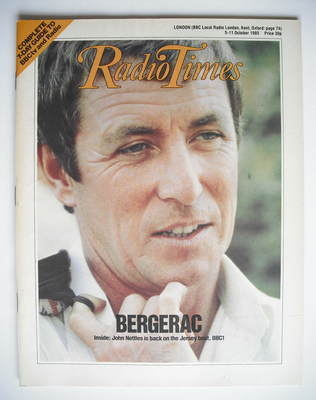 Radio Times magazine - John Nettles cover (5-11 October 1985)