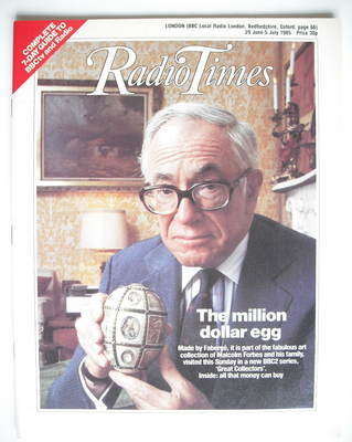 Radio Times magazine - The Million Dollar Egg cover (29 June - 5 July 1985)