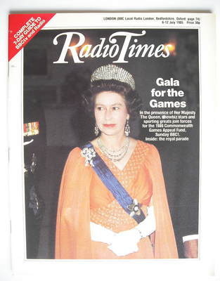 Radio Times magazine - Queen Elizabeth II cover (6-12 July 1985)
