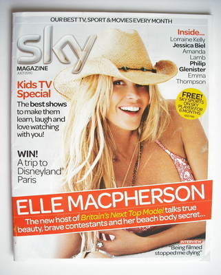 Sky TV magazine - July 2010 - Elle Macpherson cover