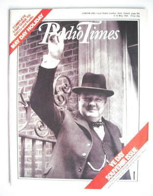 Radio Times magazine - Sir Winston Churchill cover (4-10 May 1985)