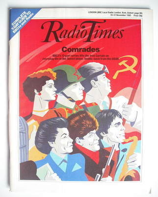 Radio Times magazine - Comrades cover (16-22 November 1985)