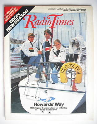 Radio Times magazine - Howards' Way cover (31 August - 6 September 1985)