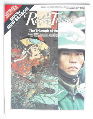 Radio Times magazine - The Triumph Of The West cover (7-13 September 1985)