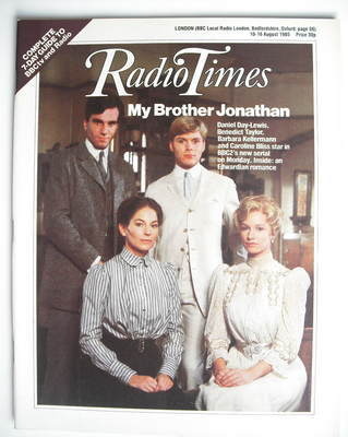 Radio Times magazine - My Brother Jonathan cover (10-16 August 1985)