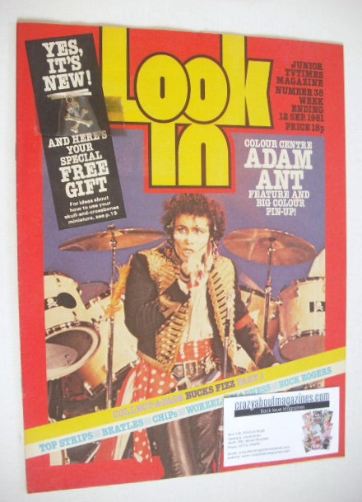 <!--1981-09-12-->Look In magazine - Adam Ant cover (12 September 1981)