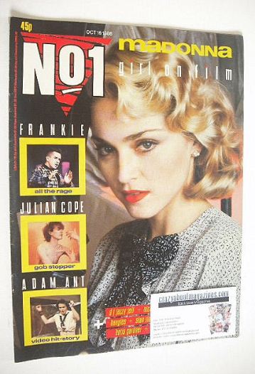 No 1 magazine - Madonna cover (18 October 1986)