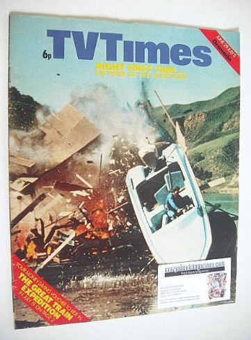 TV Times magazine - Stunt Man cover (29 June - 5 July 1974)