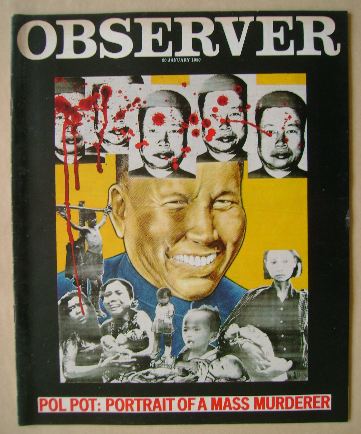 The Observer magazine - Pol Pot cover (20 January 1980)