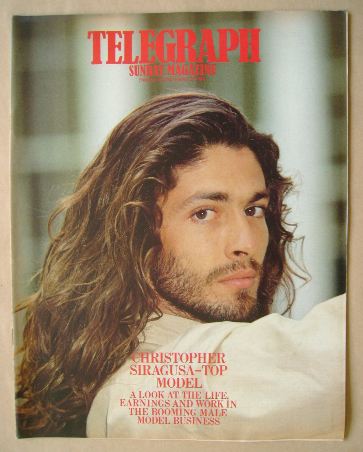 The Sunday Telegraph magazine - Christopher Siragusa cover (25 November 1984)
