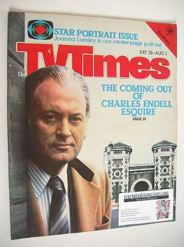 TV Times magazine - Charles Endell Esquire cover (28 July - 3 August 1979)