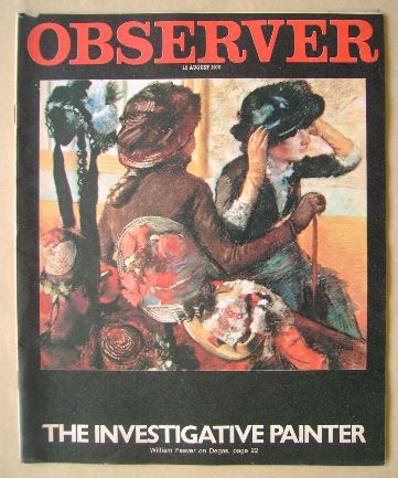 The Observer magazine - The Investigative Painter cover (12 August 1979)