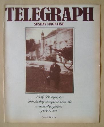 The Sunday Telegraph magazine - Early Photography cover (24 July 1977)