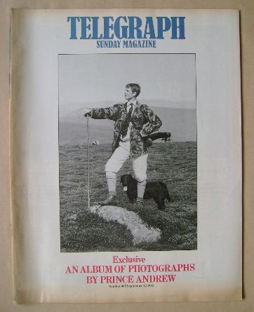 The Sunday Telegraph magazine - An Album Of Photos By Prince Andrew cover (22 September 1985)