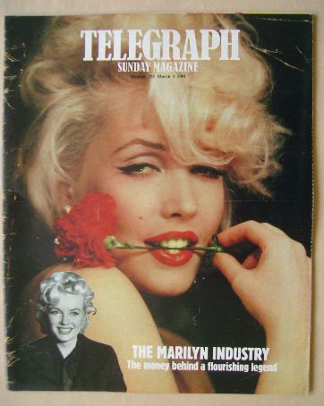 <!--1981-03-01-->The Sunday Telegraph magazine - Linda Kerridge as Marilyn 