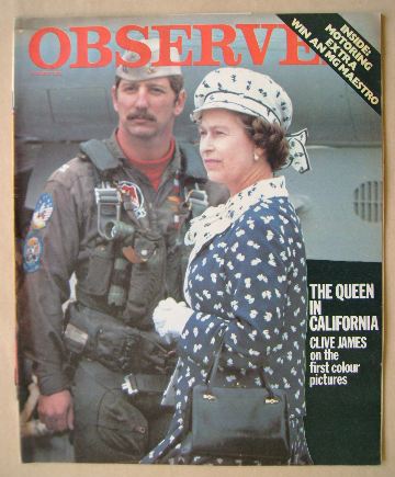 The Observer magazine - The Queen cover (13 March 1983)