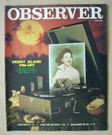 The Observer magazine - Desert Island Pin-Ups cover (29 May 1983)