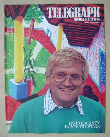 The Sunday Telegraph magazine - David Hockney cover (28 July 1985)