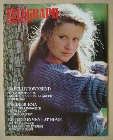The Sunday Telegraph magazine - Isabelle Townsend cover (1 December 1985)